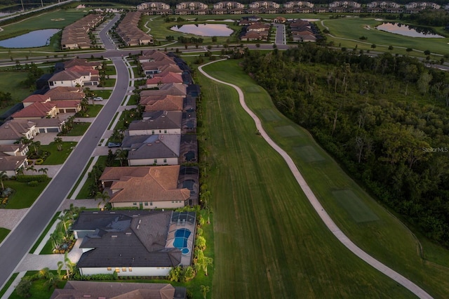 5804 Mulligan Way, Lakewood Ranch, FL 34211 - aerial view of property's location with a nearby body of water, nearby suburban area, and a local golf course