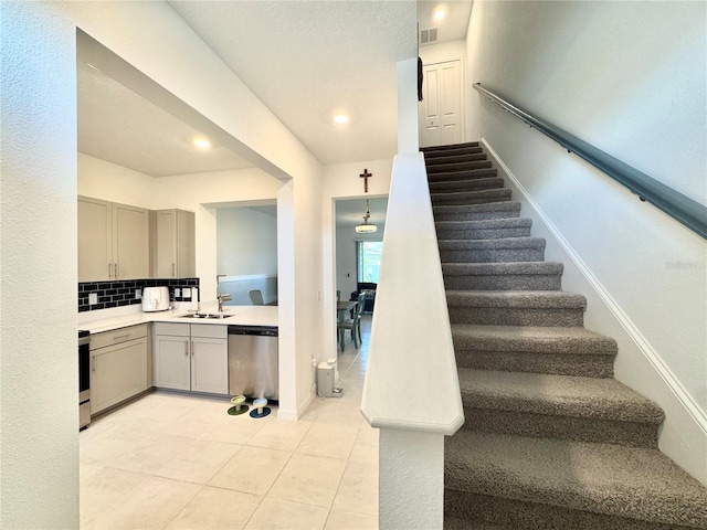 6253 Whetstone Ct, Palmetto, FL 34221 - stairs with tile patterned floors