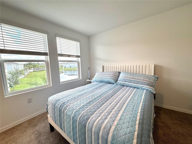 6253 Whetstone Ct, Palmetto, FL 34221 - carpeted bedroom with baseboards and a textured ceiling