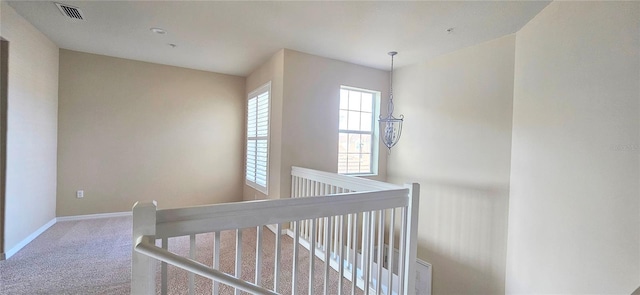1251 Burgos Dr Unit 303, Sarasota, FL 34238 - staircase featuring carpet flooring and baseboards