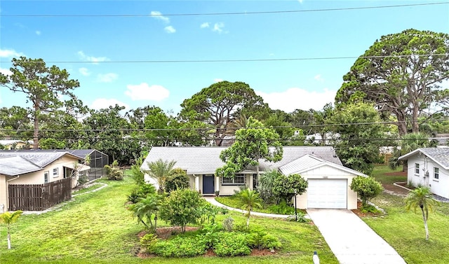 408 67th Ave W, Bradenton, FL 34207 - ranch-style home with concrete driveway and an attached garage