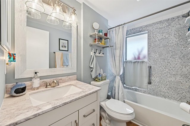 6002 34th Ave W, Bradenton, FL 34209 - bathroom featuring vanity and shower / tub combo with curtain