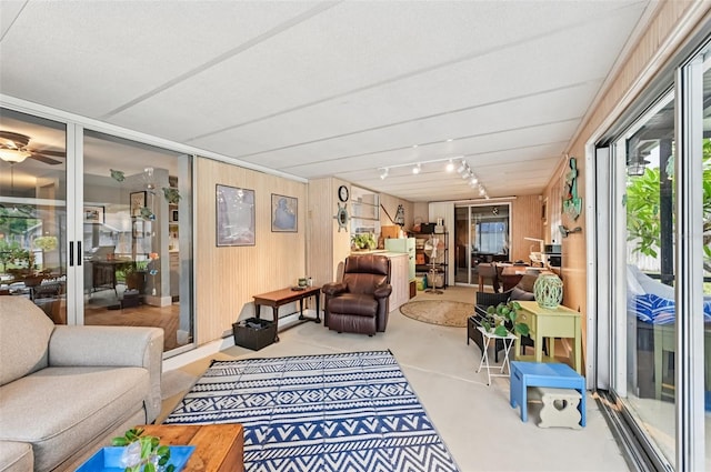 6002 34th Ave W, Bradenton, FL 34209 - sunroom featuring rail lighting