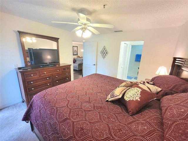 6507 Stone River Rd Unit 302, Bradenton, FL 34203 - carpeted bedroom featuring a ceiling fan