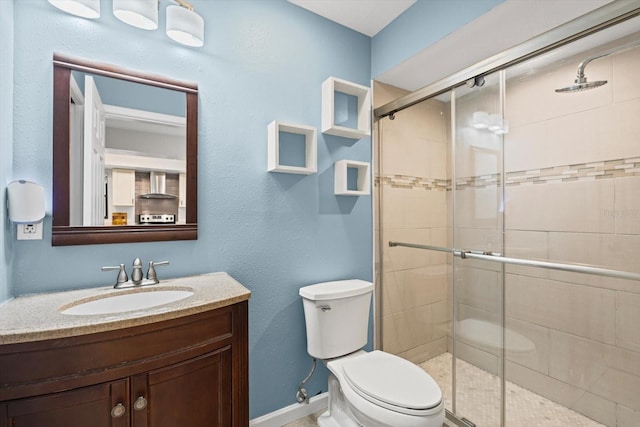3003 Quail Holw Unit 10, Sarasota, FL 34235 - bathroom with a shower stall and vanity