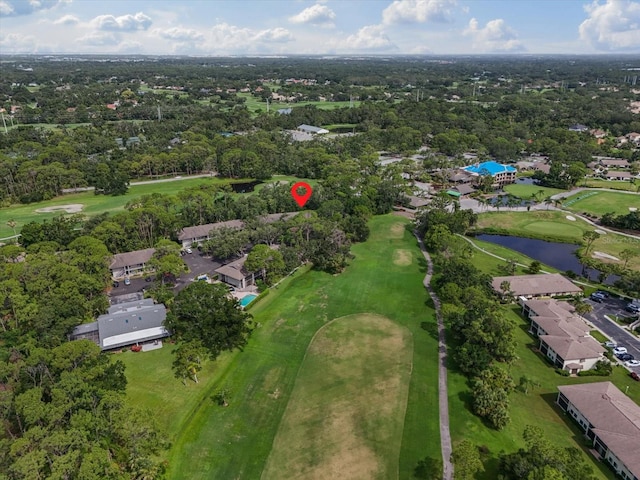 3003 Quail Holw Unit 10, Sarasota, FL 34235 - aerial overview of property's location featuring a nearby body of water and a golf club