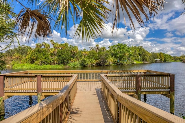 7005 Goldrush Ln, Bradenton, FL 34201 - dock featuring a water view