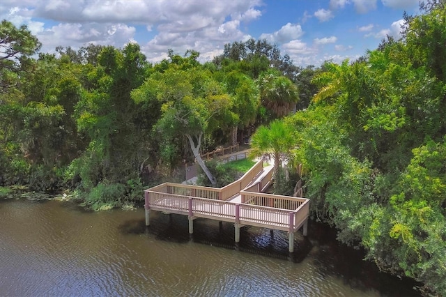 7005 Goldrush Ln, Bradenton, FL 34201 - dock featuring a water view