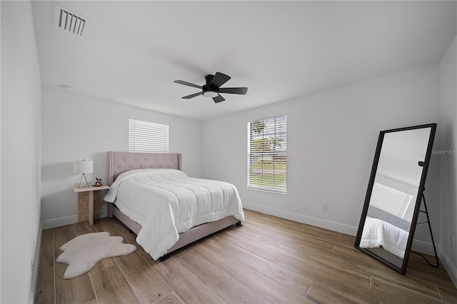 326 Randolph Rd, Venice, FL 34293 - bedroom featuring wood finished floors and a ceiling fan