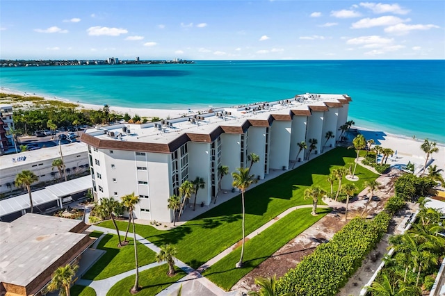 2110 Benjamin Franklin Dr Unit 301, Sarasota, FL 34236 - bird's eye view of extended coastline and apartment complex
