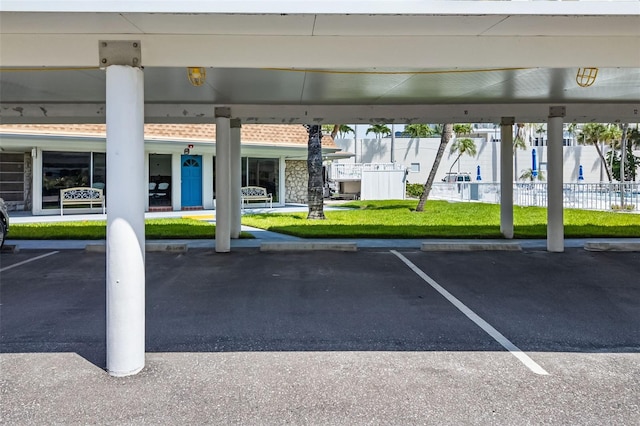 2110 Benjamin Franklin Dr Unit 301, Sarasota, FL 34236 - view of covered parking lot