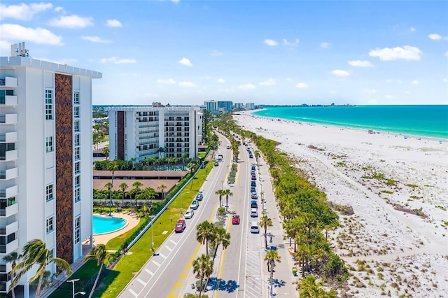 2110 Benjamin Franklin Dr Unit 301, Sarasota, FL 34236 - water view featuring local beach