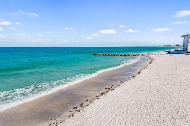 2110 Benjamin Franklin Dr Unit 301, Sarasota, FL 34236 - water view featuring nearby beach