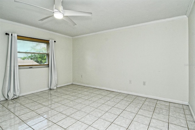 3985 Maceachen Blvd Unit 224, Sarasota, FL 34233 - unfurnished room featuring ornamental molding and a ceiling fan