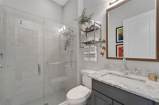 5469 Lampiasi St, Sarasota, FL 34238 - bathroom with vanity and a shower stall