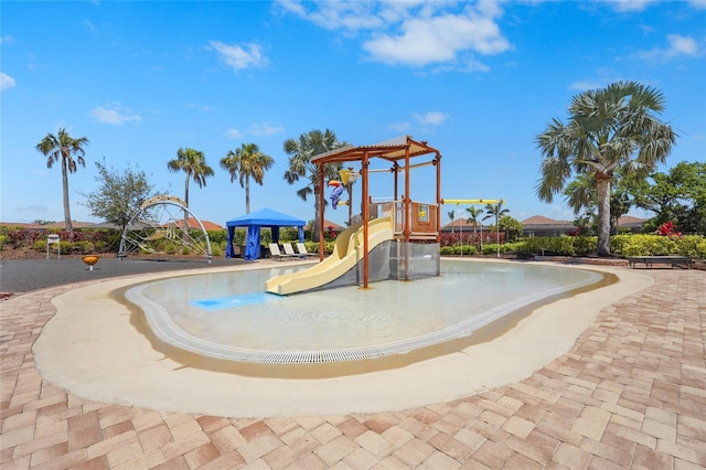 5469 Lampiasi St, Sarasota, FL 34238 - community jungle gym featuring a gazebo