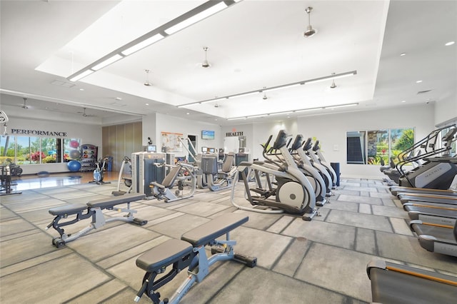 5469 Lampiasi St, Sarasota, FL 34238 - exercise room with healthy amount of natural light