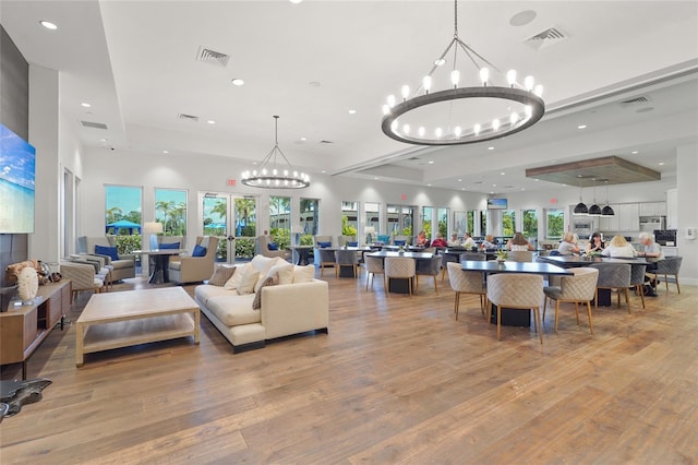 5469 Lampiasi St, Sarasota, FL 34238 - common area with recessed lighting and a towering ceiling