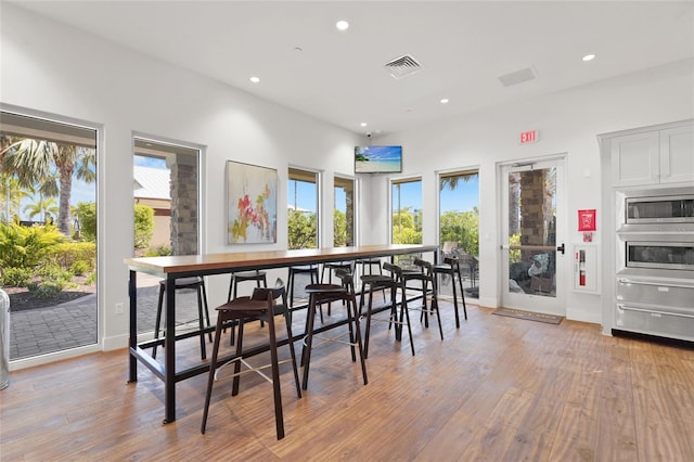 5469 Lampiasi St, Sarasota, FL 34238 - dining space featuring recessed lighting and light wood-type flooring
