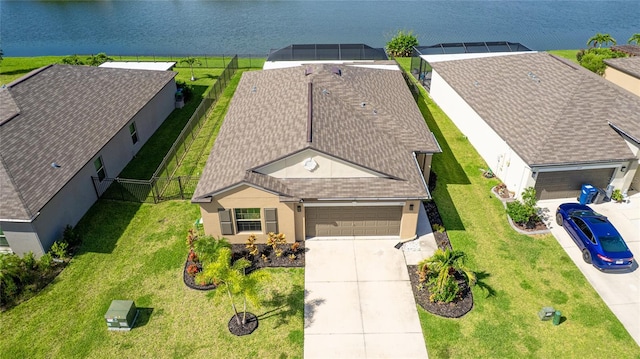 5327 Olano St, Palmetto, FL 34221 - aerial view of property and surrounding area featuring a nearby body of water