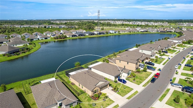 5327 Olano St, Palmetto, FL 34221 - aerial view of residential area featuring a nearby body of water