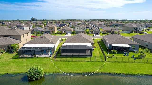 5327 Olano St, Palmetto, FL 34221 - aerial view of residential area featuring a nearby body of water