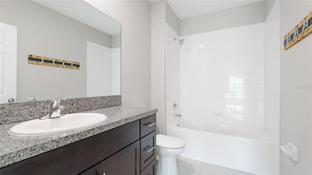 5327 Olano St, Palmetto, FL 34221 - bathroom with vanity, bathing tub / shower combination, and tile patterned flooring