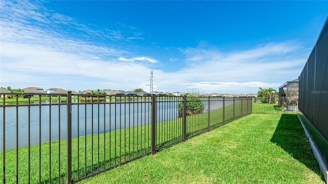 5327 Olano St, Palmetto, FL 34221 - fenced backyard with a water view and a residential view