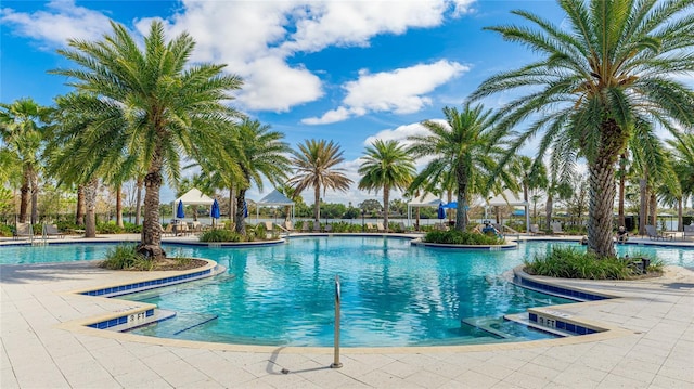 5327 Olano St, Palmetto, FL 34221 - community pool with a patio area