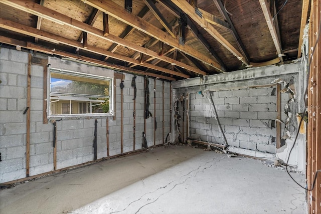 268 Alsace Ave, Venice, FL 34293 - below grade area featuring concrete block wall
