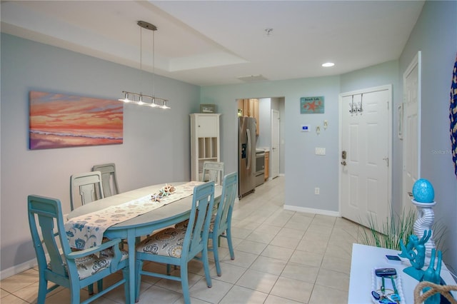 4026 Overture Cir Unit 487, Bradenton, FL 34209 - dining room featuring light tile patterned floors and recessed lighting