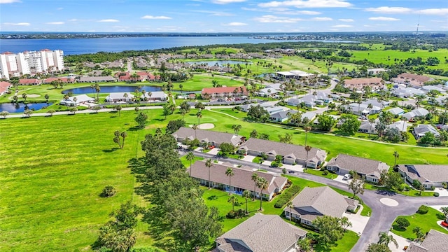 2417 Fairway Oaks Dr Unit 22, Palmetto, FL 34221 - aerial view of residential area with a nearby body of water and a golf course