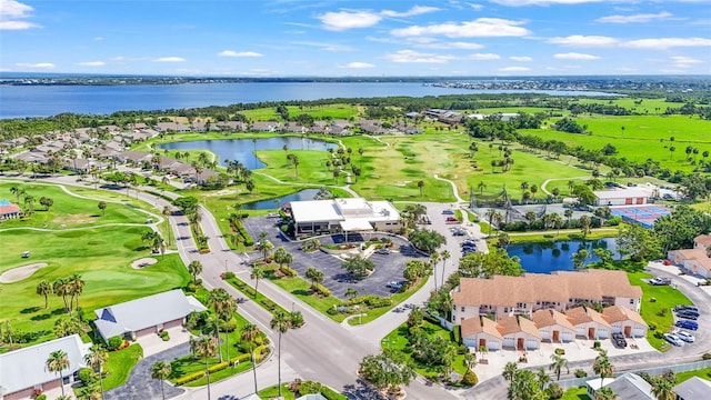 2417 Fairway Oaks Dr Unit 22, Palmetto, FL 34221 - aerial perspective of suburban area with a nearby body of water and a golf course