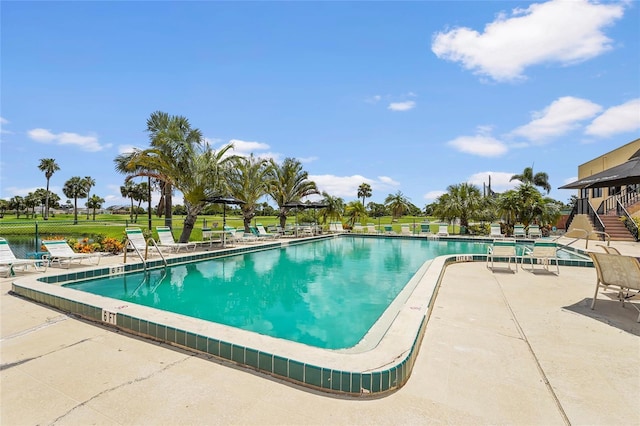 2417 Fairway Oaks Dr Unit 22, Palmetto, FL 34221 - community pool with a gazebo and a patio