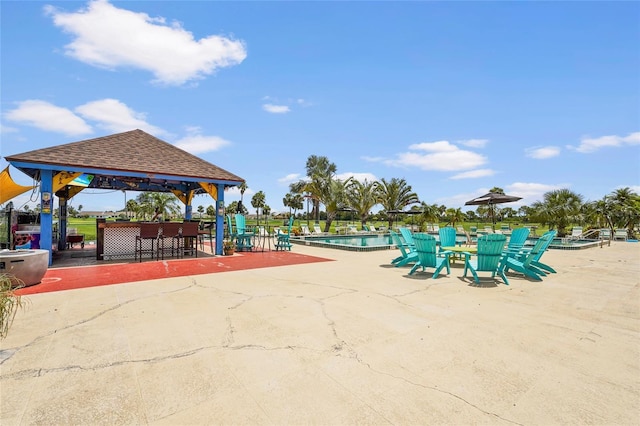 2417 Fairway Oaks Dr Unit 22, Palmetto, FL 34221 - community pool with a gazebo and a patio