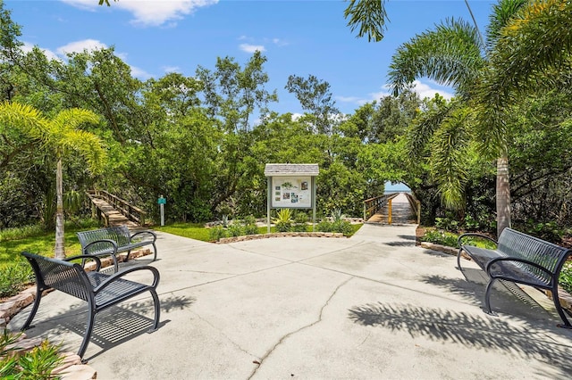 2417 Fairway Oaks Dr Unit 22, Palmetto, FL 34221 - view of patio / terrace featuring view of wooded area