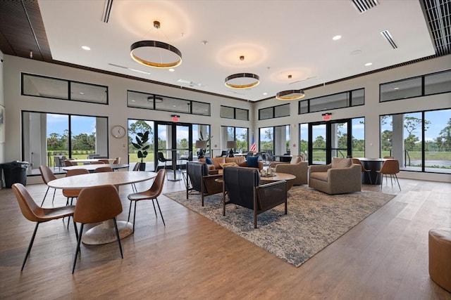 12349 Asana Ct, Venice, FL 34293 - community lobby with a high ceiling and recessed lighting
