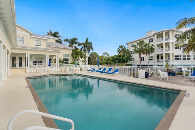 7611 34th Ave W Unit 301, Bradenton, FL 34209 - community pool featuring french doors and a patio area
