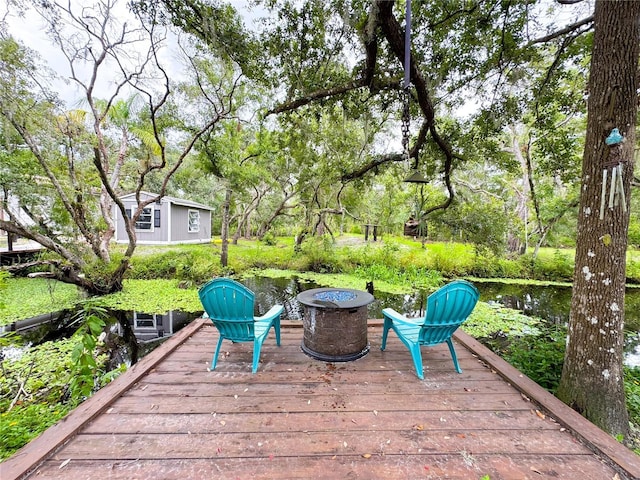 25640 State Road 70 E, Myakka City, FL 34251 - view of wooden terrace