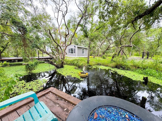 25640 State Road 70 E, Myakka City, FL 34251 - exterior space with a small pond