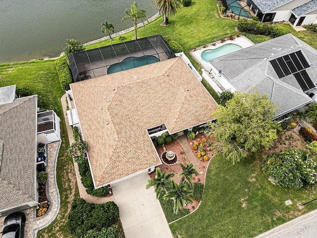 8703 53rd Ave W, Bradenton, FL 34210 - aerial view of property and surrounding area with a pool
