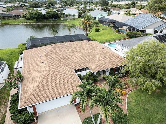 8703 53rd Ave W, Bradenton, FL 34210 - aerial perspective of suburban area featuring a nearby body of water