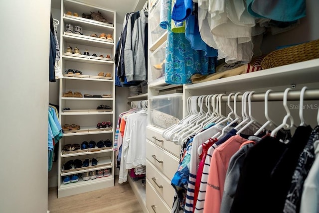 1801 Gulf Dr N Unit 276, Bradenton Beach, FL 34217 - spacious closet with wood finished floors