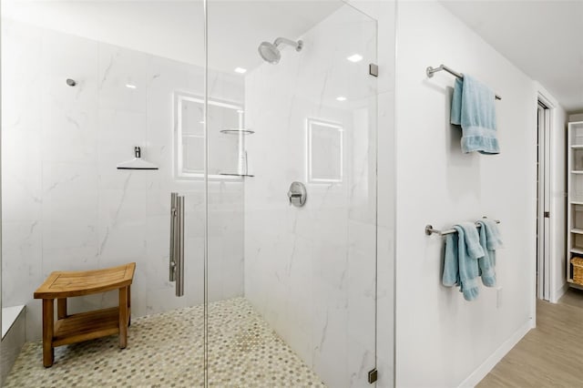 904 Virginia Dr, Sarasota, FL 34234 - bathroom with a marble finish shower