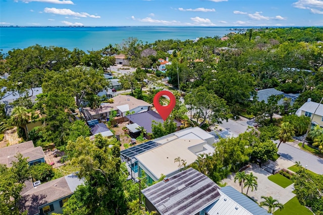 904 Virginia Dr, Sarasota, FL 34234 - aerial view of residential area featuring a nearby body of water