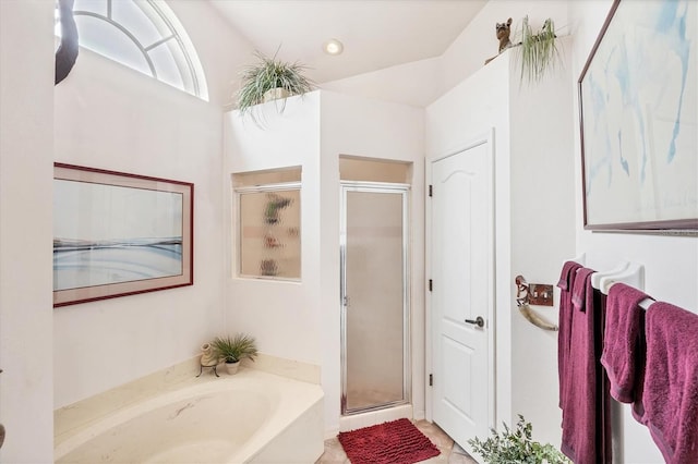 5766 Beaurivage Ave, Sarasota, FL 34243 - full bath with a garden tub and a shower stall