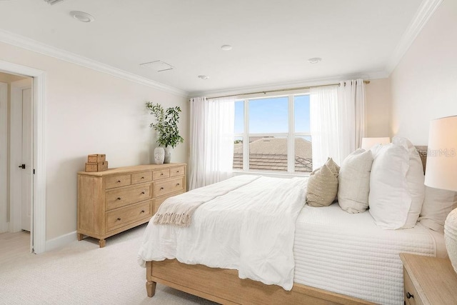 12017 Cranston Way, Bradenton, FL 34211 - bedroom with ornamental molding and light colored carpet