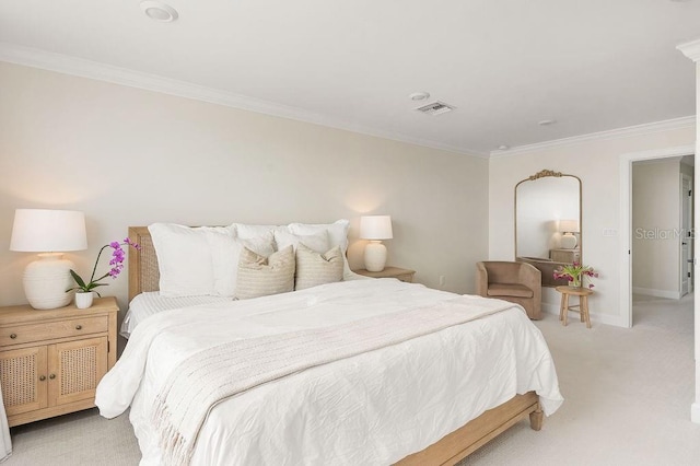 12017 Cranston Way, Bradenton, FL 34211 - bedroom featuring light carpet and ornamental molding