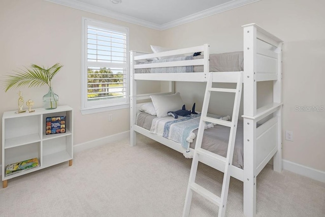 12017 Cranston Way, Bradenton, FL 34211 - carpeted bedroom featuring crown molding and baseboards