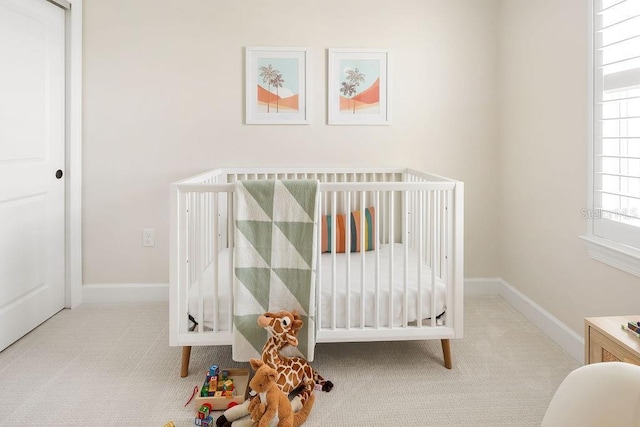 12017 Cranston Way, Bradenton, FL 34211 - bedroom featuring carpet floors and a nursery area